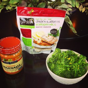 Vegan meal with 3 ingredients